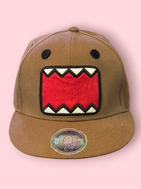 Domo-Kun Fitted Embroidered Cap (Brown)